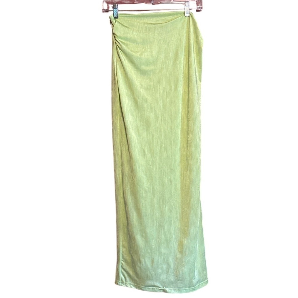 Superdown Karolyna Maxi Skirt Lime Green, medium, beach club, resort nightlife